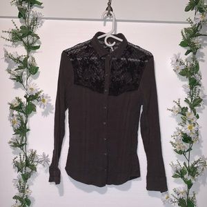 FREE PEOPLE gauze blouse